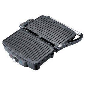 Panini / Table grill 1600W Black / Stainless Steel top housing