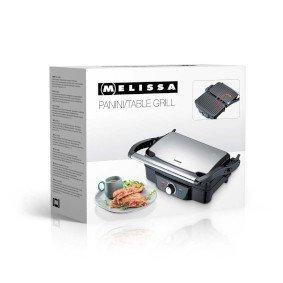 Panini / Table grill 1600W Black / Stainless Steel top housing