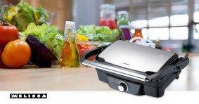 Panini / Table grill 1600W Black / Stainless Steel top housing