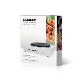 Electric Hot Plate | 1500 W | Ø 18.5 cm | 6 Heat settings | Non-slip feet | White
