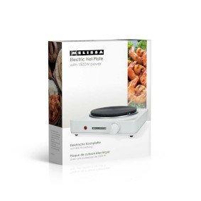 Electric Hot Plate | 1500 W | Ø 18.5 cm | 6 Heat settings | Non-slip feet | White