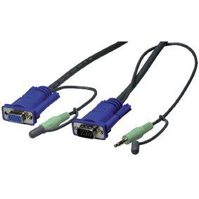 KVM Cable VGA Male / 3.5 mm Male - VGA Male / 3.5 mm Male 1.8 m