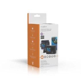 Action Cam | Dual Screen | 5K@30fps | 16 MPixel | Waterproof up to: 30.0 m | 80 min | Wi-Fi | App available for: Android™ / IOS | Mounts included | Black