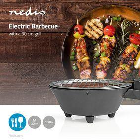 Electric Barbeque | Round | 30 cm | 1250 Watt |