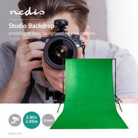 Photo Studio Backdrop | 2.95 x 2.95 m | Green
