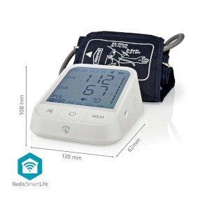 SmartLife Blood Pressure Monitor | Arm | Bluetooth® | LCD Display | 22 - 42 cm | Detection for cuff wearing / Irregular heartbeat detection / Keep still indication | White