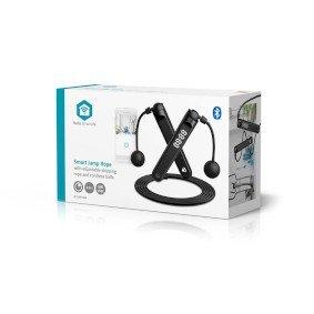 SmartLife Skipping Rope | Bluetooth® | Dual Hall sensor | LED Display | PVC | 3.00 m | Cordless Balls / Drawstring Bag | Black