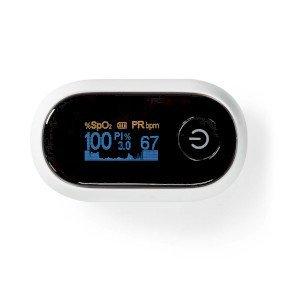 SmartLife Pulse Oximeter | Bluetooth® | OLED Display | Anti-movement interference / Auditory alarm / High precision sensor / Oxygen saturation (SpO2) / Perfusion index (PI) / Pulse rate (PR) | White