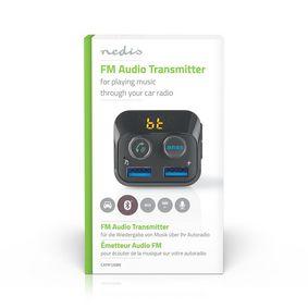 Car FM Transmitter | Bluetooth® | Bass Boost| MicroSD Card Slot | Hands-Free Calling | 2x USB