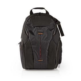 Camera Backpack | 290 x 410 x 150 mm | 10 Inside pockets | Black / Orange