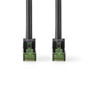 CAT7 Network Cable | S/FTP | RJ45 Male | RJ45 Male | 10.0 m | Snagless | Round | LSZH | Black | Envelope