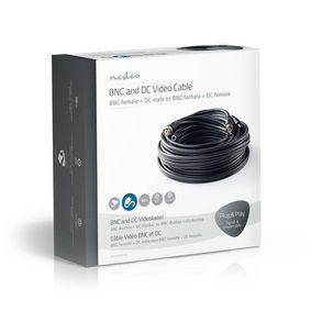 CCTV Security Cable BNC / DC | RG59 | 10 m | pre-assembled connectors