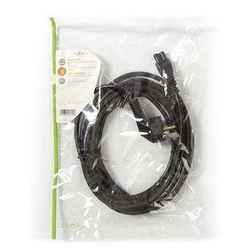 Power Cable | Schuko Male Angled - IEC-320-C5 | 5.0 m | Black