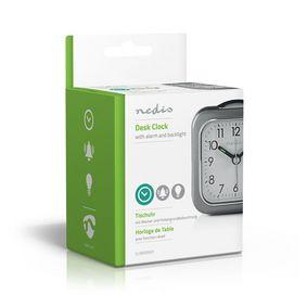 Analogue Desk Alarm Clock | Light | Grey