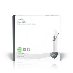 Coax Cable | RG58CU | 25.0 m | Gift Box | White