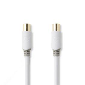 Coax Cable 100 dB | IEC (Coax) Male - IEC (Coax) Female | 3.0 m | White