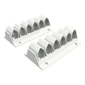 Addit Cable Clips 13.8 cm White