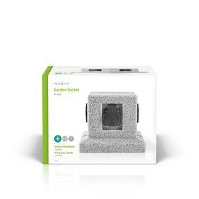 Extension Socket 4-Way 2 m Grey - 4x Schuko