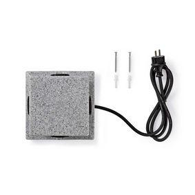 Extension Socket 4-Way 2 m Grey - 4x Schuko