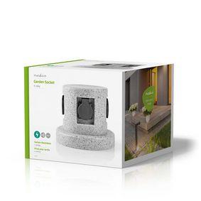 Extension Socket 4-Way 2 m Grey - 4x Schuko