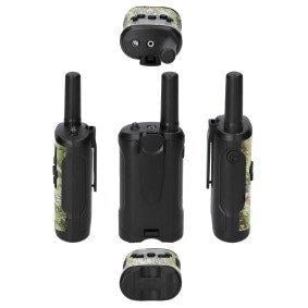 Set of 2 walkie talkies range up to 7 kilometers Camouflage