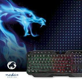 Wired Gaming Keyboard | USB Type-A | Membrane Keys | LED | QWERTZ | DE Layout | USB Powered | Power cable length: 1.30 m | Multimedia
