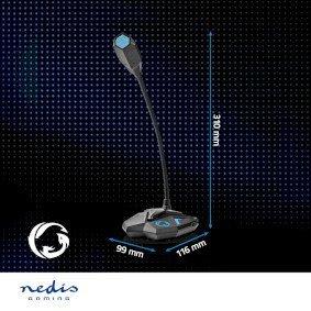 Streaming & Gaming Microphone | Used for: Desktop / Notebook | USB | Connection output: 1x 3.5 mm Audio Out | On/Off switch | Headphone output