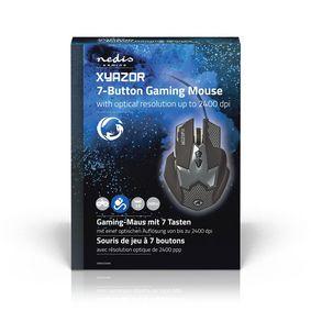 Gaming Mouse | Wired | Illuminated | 2400 DPI | 7 buttons
