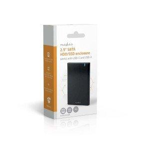Hard Disk Enclosure | 2.5 " | USB 3.1 Gen1 | USB Type-A / USB Type-C™ | Notebook / PC | Aluminium