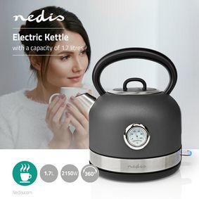 Electric Kettle | 1.7 L | 360° Rotation | Grey