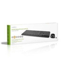 Mouse and Keyboard Set | Wireless | Mouse and keyboard connection: USB | 800 / 1200 / 1600 dpi | Adjustable DPI | QWERTY | US Layout