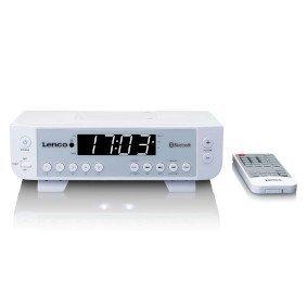 FM Kitchen Radio with Bluetooth® LED Lighting and Timer White