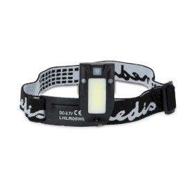 LED headlight | Battery Powered / USB Powered | 3.7 V DC | Batteries included | Rechargeable | Rated luminous flux: 180 lm | Light range: 20 m