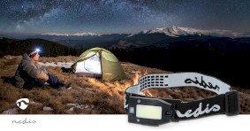 LED headlight | Battery Powered / USB Powered | 3.7 V DC | Batteries included | Rechargeable | Rated luminous flux: 180 lm | Light range: 20 m