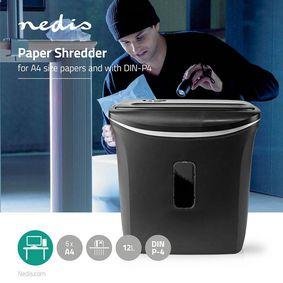 A4 Paper Shredder | 12 Litre Capacity | DIN-P4 Security