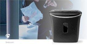 Paper Shredder | Cross Cut | 6x A4 pages | 12 l | Safety standard: DIN 4 | 300 W | Black