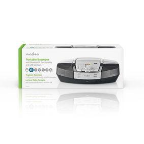 Boombox | 12 W | Bluetooth® | CD Player / FM Radio / USB / Aux | White