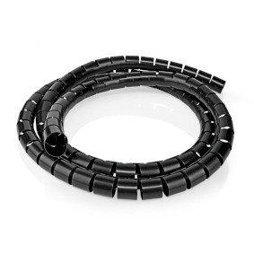Cable Management | Spiral Sleeve | 1 pcs | Maximum cable thickness: 100 mm | PVC | Black