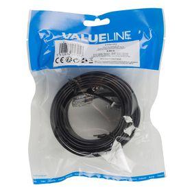 Telecom Cable RJ12 (6P6C) Male - RJ45 (8P6C) Male 5.00 m Black