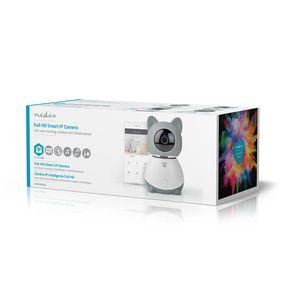 Nedis Smart Wi-Fi Indoor IP Camera | Pan/Tilt | Full HD | Auto-tracking | With Lullaby | Climate Sensor