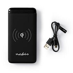 Powerbank with Wireless Charger | 5000 mAh | 2 x 2.1 A | 2 x USB outputs | Black