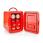 Portable Mini Fridge | 6 cans / 4 l capacity | 100-240 V / 12 V | Heating / Cooling function | Carrying handle | Red