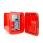 Portable Mini Fridge | 6 cans / 4 l capacity | 100-240 V / 12 V | Heating / Cooling function | Carrying handle | Red