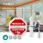 Ultra thin design glass break detector alarm for doors / windows | built-in siren