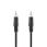 Stereo Audio Cable | 3.5 mm Male | 3.5 mm Male | Nickel Plated | 1.50 m | Round | Black | Label