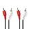 Stereo Audio Cable | 2x RCA Male - 2x RCA Male | 10 m | Black