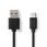 USB 2.0 Cable | Type-C Male - A Male | 3.0 m | Black