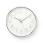 Circular Wall Clock | 30 cm Diameter | White & Silver