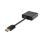 High Speed HDMI Adapter HDMI - VGA Female + 3.5 mm Female / USB Micro B Female Black