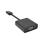 High Speed HDMI Adapter HDMI - VGA Female + 3.5 mm Female / USB Micro B Female Black
